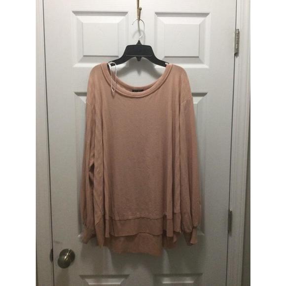 Jessica Simpson Women Textured Knit Long Sleeve Poppy Top SIZE 2X - Picture 1 of 7